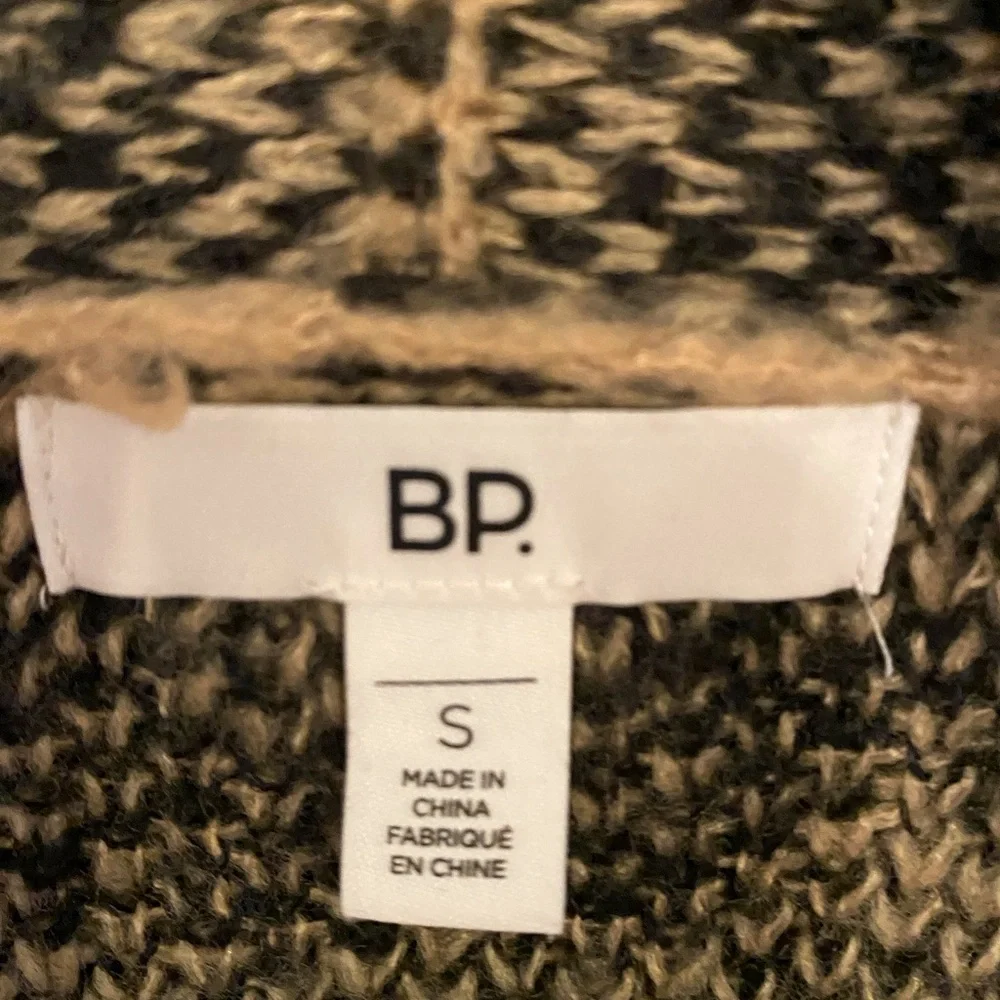 bp • Leopard Animal Print Jacquard Knit Long Open Cardigan Sweater - Picture 5 of 7
